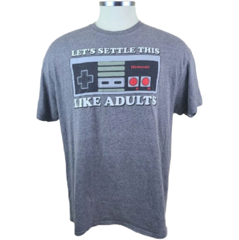 NINTENDO Vintage Controller Men's Graphic T-shirt, Large